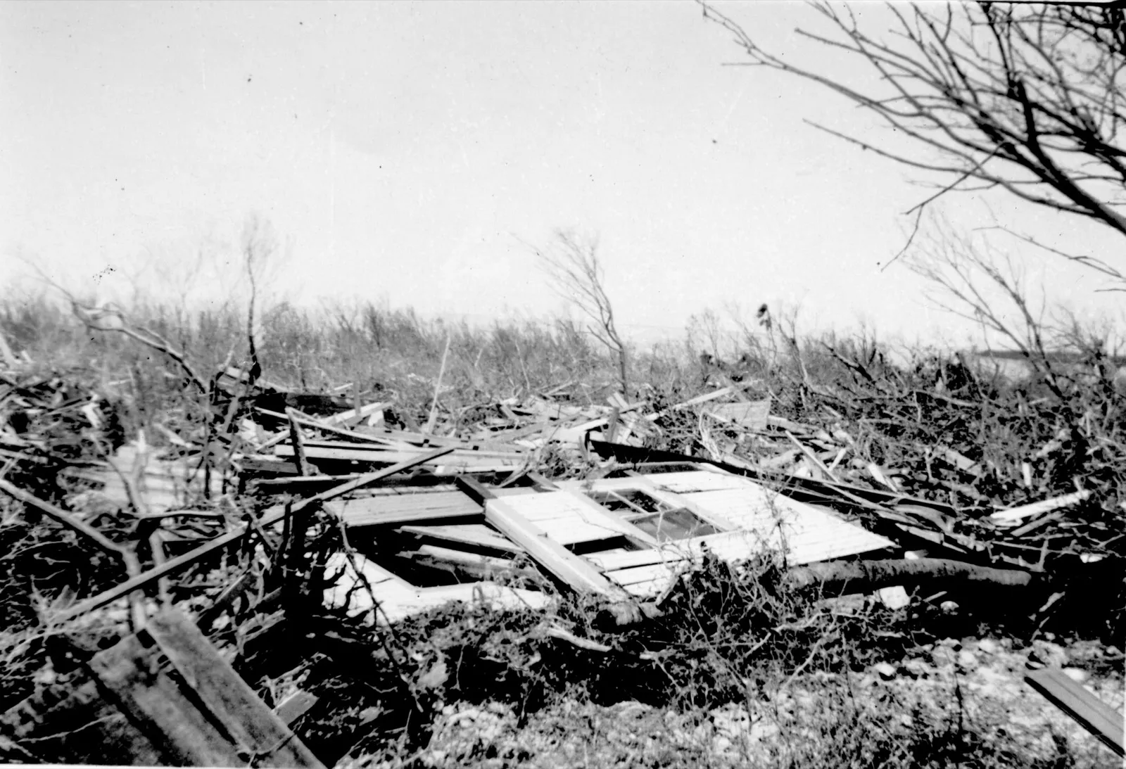 Wreckage in the Florida Keys after the 1935 Labor Day hurricane