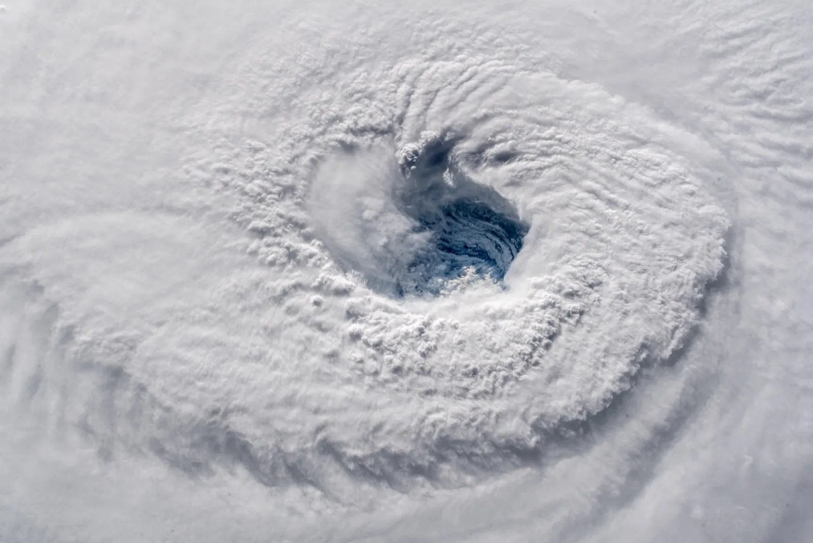 The eye of Hurricane Florence seen from the International Space Station