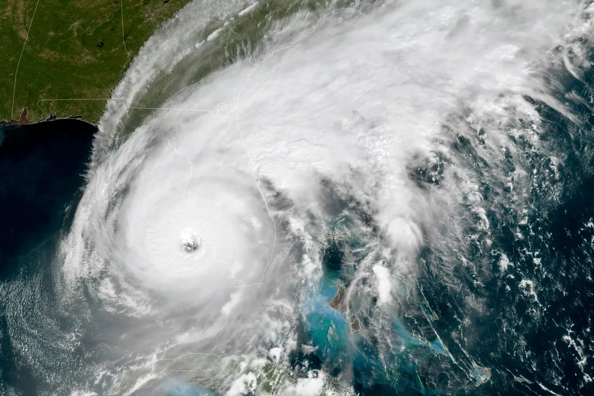 Hurricane Ian near peak intensity over the Gulf of Mexico in 2022