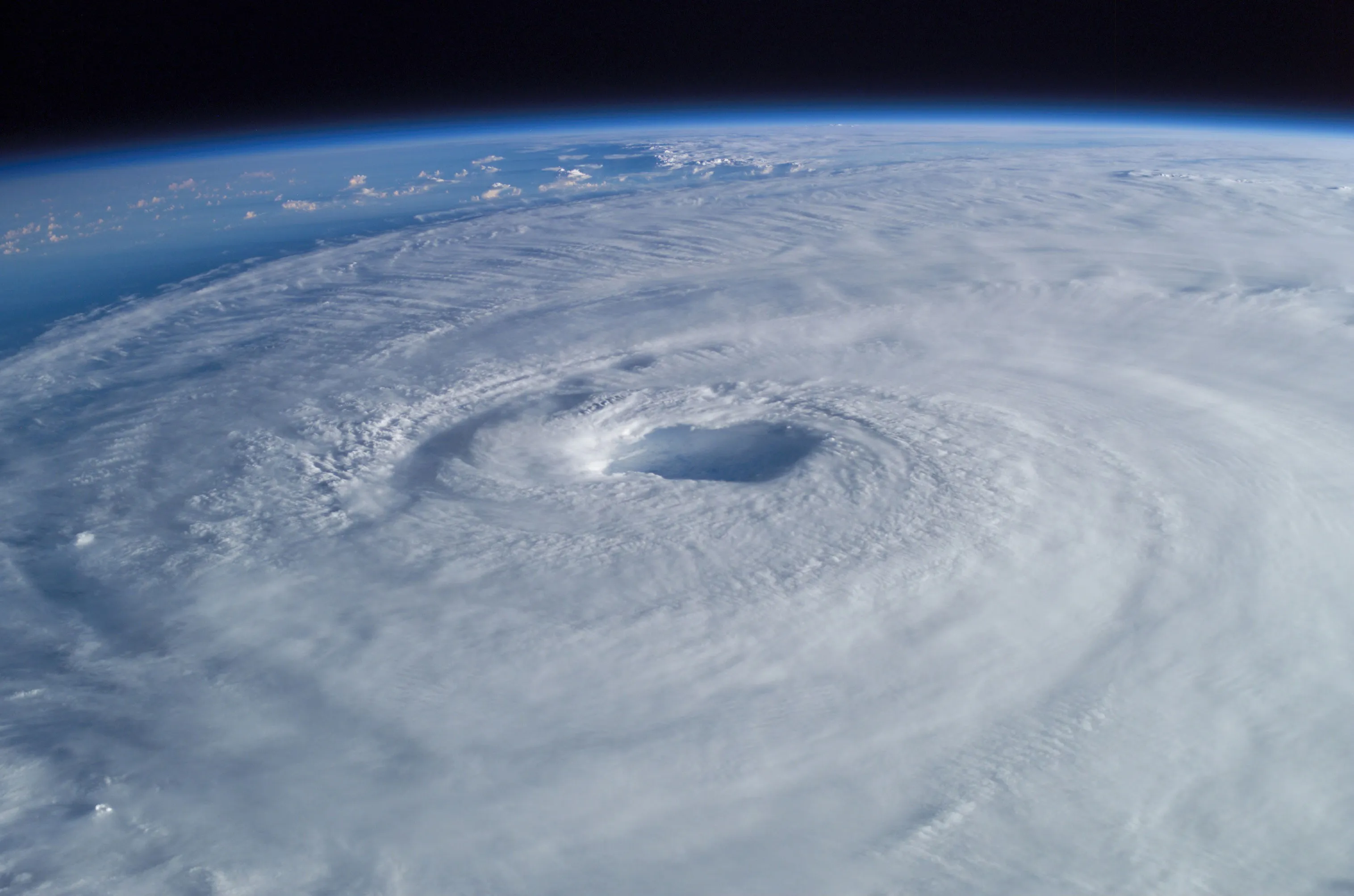 The eye of Hurricane Isabel seen from space