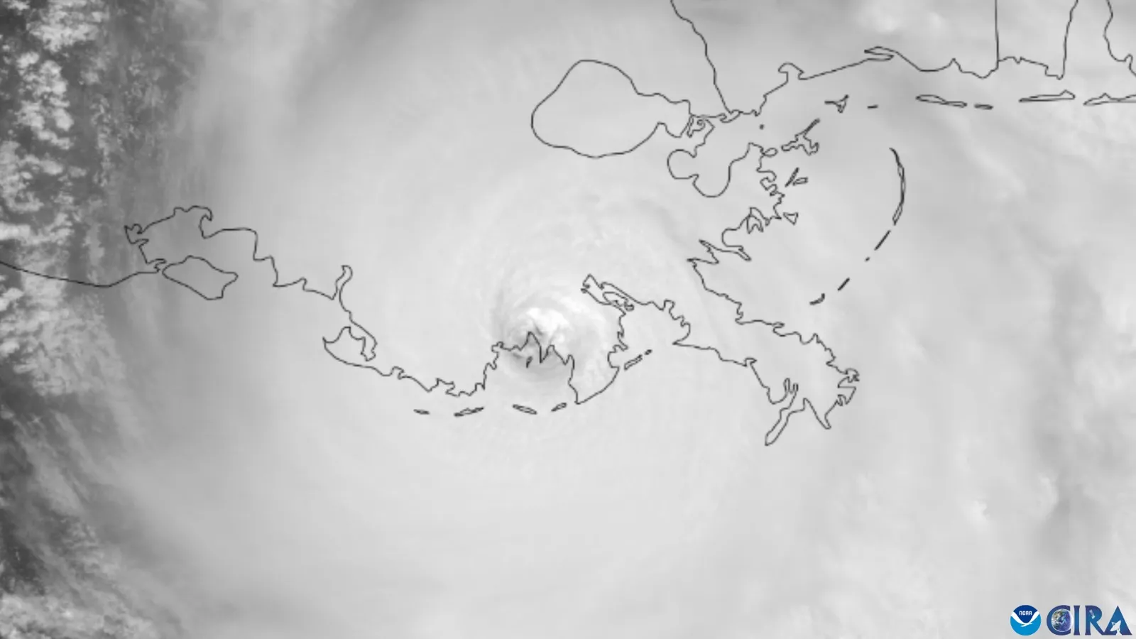 Hurricane Ida at Category 4 landfall in Louisiana