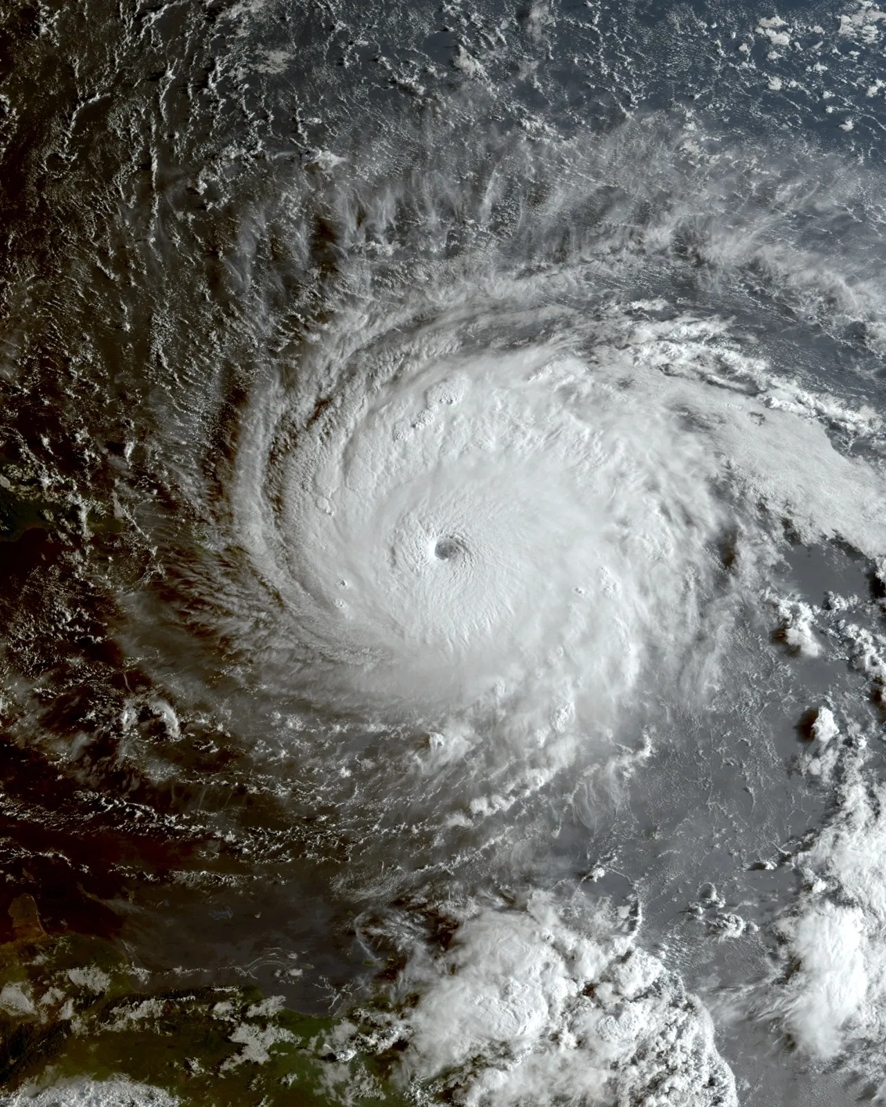 Hurricane Irma at Category 5 intensity over the Atlantic