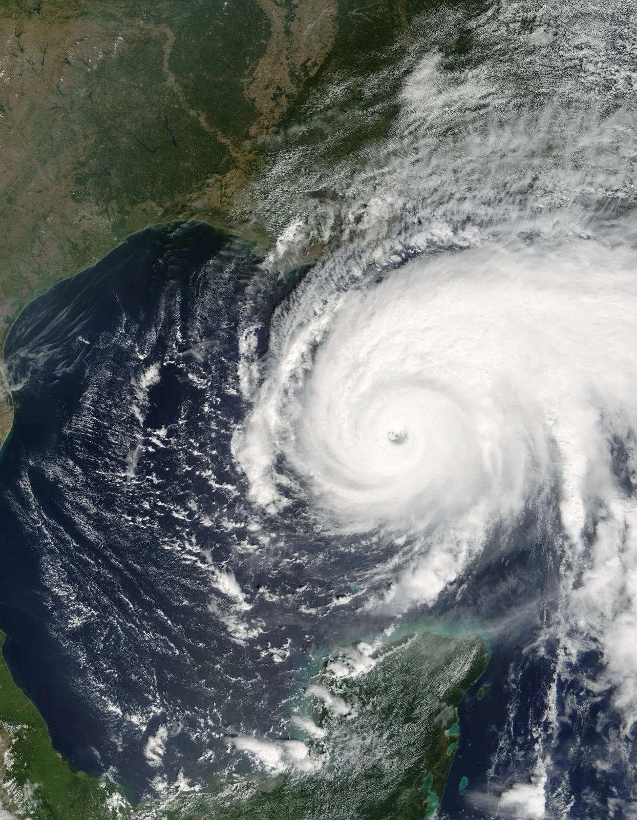 Hurricane Rita at peak Category 5 intensity over the Gulf of Mexico